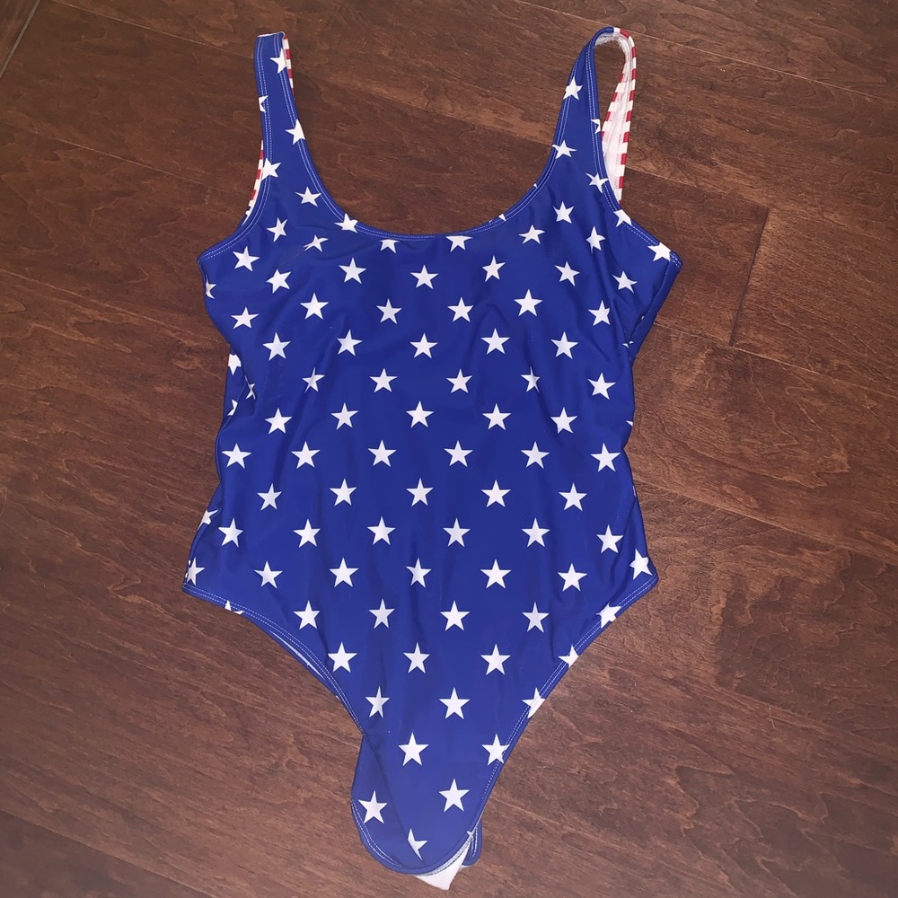 Fourth of July American flag bathingsuit